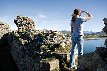 lookout Criccieth Castle